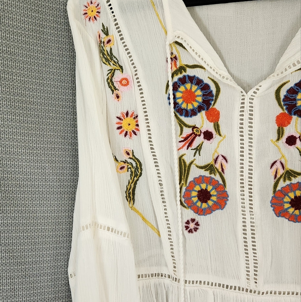 Plus Size 18/20 Cato Boho Embroidered Blouse NWT - Picture 5 of 9